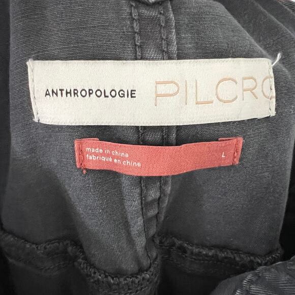 Pilcro Anthropologie Women's Baggy Denim Bib Overalls L Streetwear Festival - Picture 8 of 9